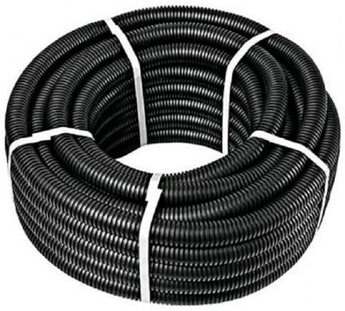 Гофра ПНД Промрукав Д=16 легкая с протяжкой черный (100м)  картинка